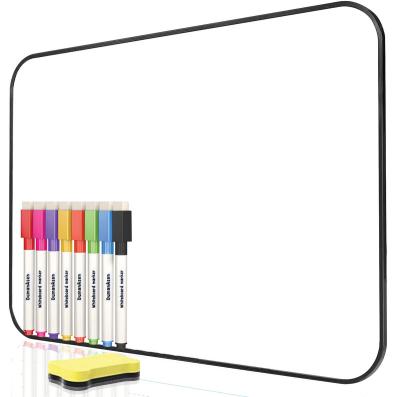 China Reusable New Black Frame Portablesize Erase Enumerating Double Side Multifunctional Magnetic Dry Whiteboard for sale