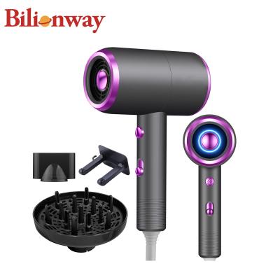 China Best Stand Diffuser High Speed ​​Powerful Sonic Bladeless Custom Ionic Blow One Stage Light Weight Leafless Hair Dryer for sale