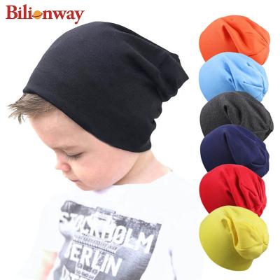 China Custom COMMON 18 Colors Cotton Baby Skull Hat Toddler Slouch Infant Knitted Kids Winter Beanie Hat for sale