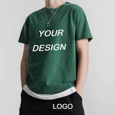 China Anti-Shrink Customize Shirts Printing Plain Blank 100%Cotton Sublimation Heat Transfer Men's Blank T-Shirt Oversized Blank Embroidery Graphics for sale