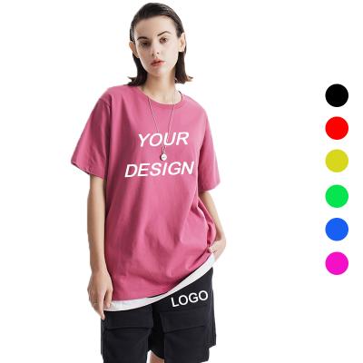 China Custom T Shirt Anti Shrink T-shirt Printing Heat Transfer White 100%Cotton Unisex Customize T-shirt Big Plus Size Graphics Mens T Shirts for sale