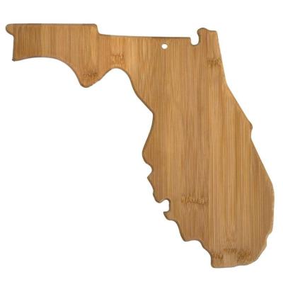 China Disposable Custom Florida State Shaped Custom Bamboo Serving Cutting Board And Cutting Board Bamboo Kitchen for sale