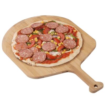 China Disposable Bamboo Wooden Pizza Peel Pizza Paddle Accessories Tool for Serving and Cutting Pizzas for sale