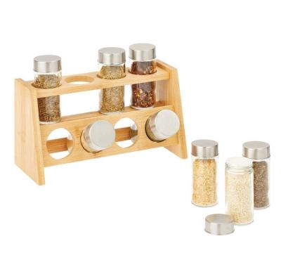 China Stocked Bamboo Sideboard, Pantry, Spice Rack - 2 Tier Storage Shelf Organizer for sale