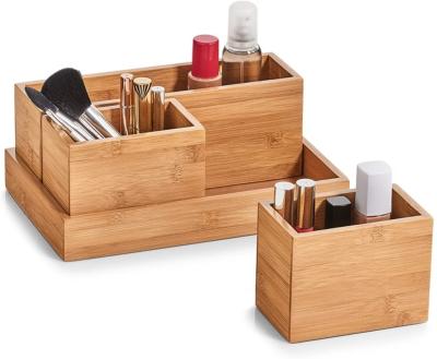 China Modern multifunctional bamboo storage rack, desk organizer, storage drawers for sale