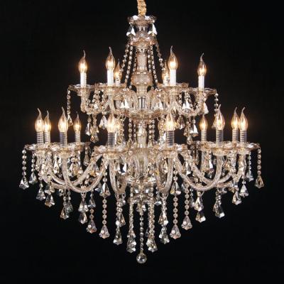 China Large Quality Modern European Gold Size Traditional Maria Theresa Crystal Chandelier For Hotel Project for sale