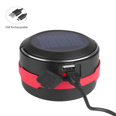 China Camping / Multifuncional USB Portable Outdoor Collapsible LED Rechargeable Solar Camping Rise Light for sale