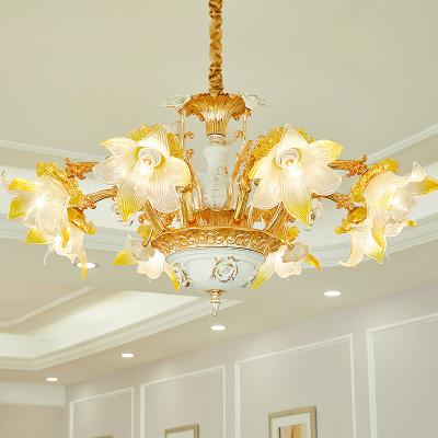 China European modern classic zinc alloy material restoration custom hotel style villa villa hall chandelier for sale