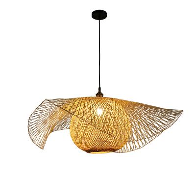 China Modern Rattan Pendant Lamps Wooden Environment Lamp Hanging Rattan Pendant Lights for sale