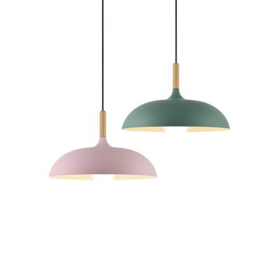 China Home Bedroom Bedside Kitchen Metal Nordic Modern Dimmable Hanging Decorative Macaroon Led Modern Pendant Light for sale