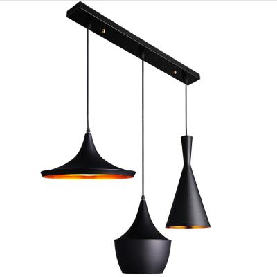 China American Country LED Decorative Hanging Pendant Lights/Black Metal Industrial Modern Vintage Simple Nordic Kitchen Chandelier for sale