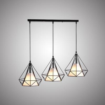 China Modern Simple Modern Metal Iron Dining Room Ceiling Lighting Pendant Lamp for sale