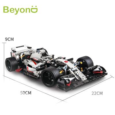 China DIY TOY hot sales assembly car F1 models creation bricks toys diy technique for kid for sale