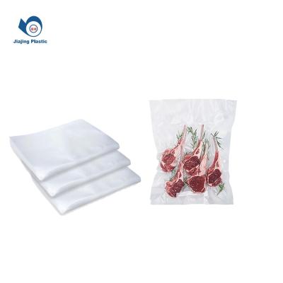 China Custom Logo Vacuum Sealer Bags Rolls Transparent Food Saver Packaging Plastic Bags Shrink Barrier Envelope 28cm for sale