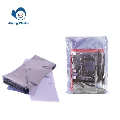 China High quality ANTISTATIC esd full transparent bag antistatic pe bag frosted plastic lockable protected esd faraday bag for sale