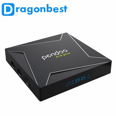 China OEM/ODM Pendoo X10 Plus S905X2 4g 32g KD Player TV Box Android 8.1 Smart TV Box Dragonbest for sale