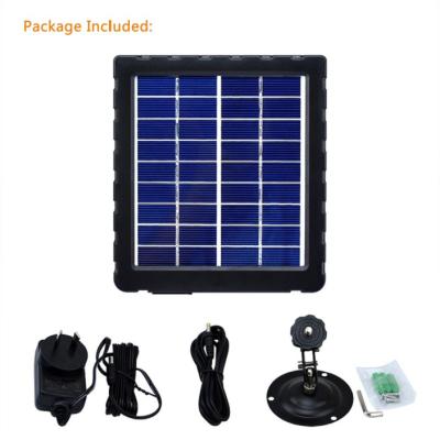 China Weather-resistant Discount Outdoor Hunting Camera Solar Power Charger 12v Trail Camera Solar Panel for sale