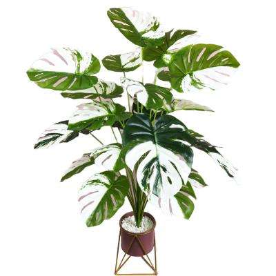 China Minimalist Artificial Monstera Plants Without Pots For Office Building Decoration for sale