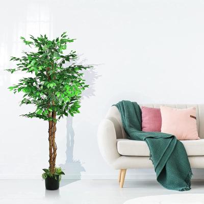 China Office/Cafe/Indoor Mall 6ft Fake Plants Tall/Outdoor Artificial Tree for Hotels/Gardens/Offices and Home Decoration for sale