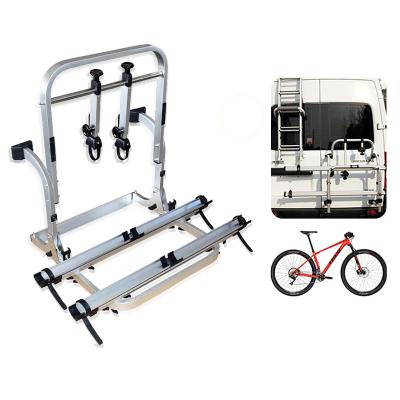 China Trailer motorhome travel trailer hitch bicycle mount adapter motorhome bike carevan campervan with stretch function bike cycle carrier for motorhome for sale