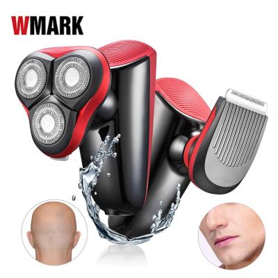 China Triple Blade Electric Waterproof Beard Shaver 3 Blade WMARK USB Head Hair Shaver For Men for sale