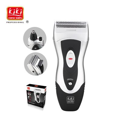 China KIKI Single Blade Rechargeable NEWGAIN 2 IN 1 Rechargeable Electric Men's Razor And Nose Hair Trimmer for sale