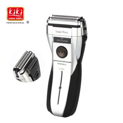 China KIKI NEWGAIN Swapping Heads Two Blade Twins Free Floating Rechargeable Men's Electric Shaver for sale