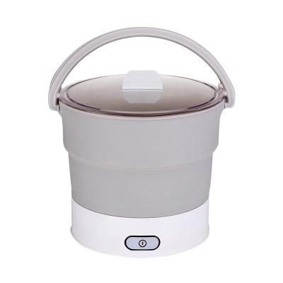 China Hotel Household Mini Multifunctional Folding Fast Electric Portable Cooker Stock Pot Drum Shape Silicone Folding for sale