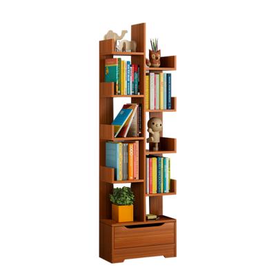 China Modern Wooden Single PANEL Flat Pack Bookcase Cabinet Customized Bookshelf For Kids for sale