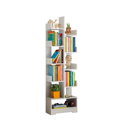 China Wholesale Wooden Shelf 5 PANEL Tier Movable MDF Shelf Modern Design for sale