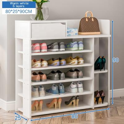 China Cheap Price Convertible Wooden Shoe Rack Modern Style Shoe Rack For Living Room for sale