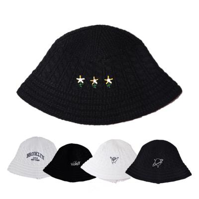 China Fashion \ wholesale fashion comfortable \ durable Autumn And Winter Embroidery LogoWarm knit wool bucket hat for sale