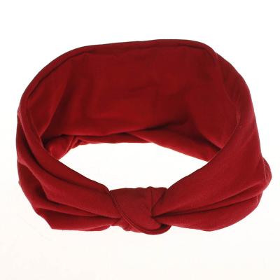 China Wholesale Fashion European and American Style Fashion Turban Knit Cotton Knot Sports Yoga Women Headbands for sale