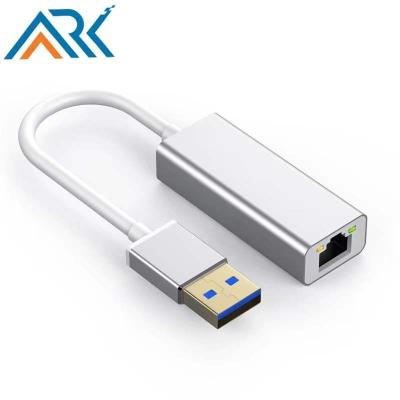 China Ethernet 2.0 ARK USB3.0 to gigabit rj45 connector network ethernet adapter usb hub for Windows for sale