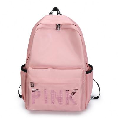 China New Arrival Waterproof Sequins Pink Backpack For Girls Fashion Travel Shoulder Bag Large Capacity Student School Backpack For Teenagers for sale