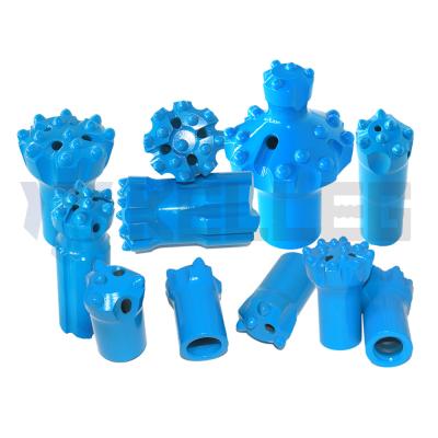 China Top Hammer Rock Drilling Tools 7/12 Degree Tapered Rock Drill Button Bits for Coal Mining for sale