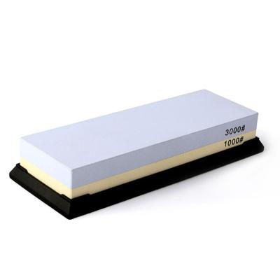 China Higt Sustainable Quality 1000/3000 Household Kitchen Double Sided Sharpening Stone Knife Sharpener for sale