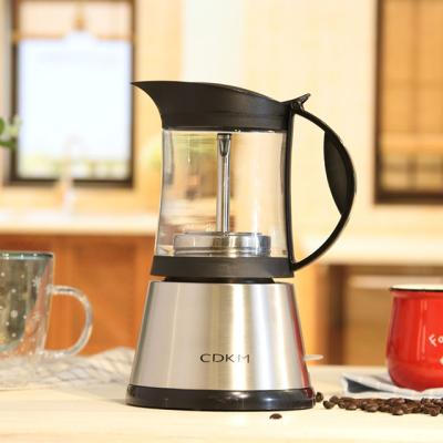 China High Quality Viable Electric Coffee Maker Machine Espresso Coffee Maker Mocha Pot Coffee Maker Glass for sale