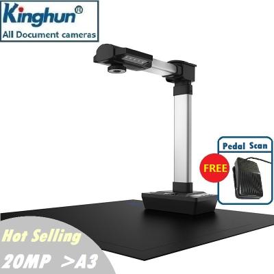 China Aluminum Most Competitive Kinghun KCA1900 Intelligent Fast Book Document Scanner High Resolution Camera for sale