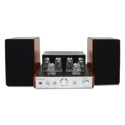 China Electronic Tube Amplifier/Bluetooth/Vintage Auxin Turntable/CD-in Electronic Tube Amplifier Vintage Radio Stereo Speaker High End Suitcase Grampohone With BT for sale