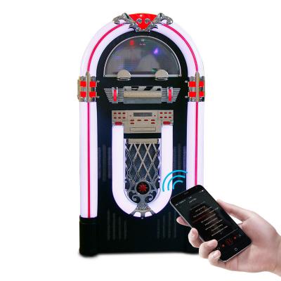 China Flashing Information LED Light Flashing Light Information LED Vinyl Record Player Lp Vinyl Record Player BT Speaker Jukebox BT Speaker Jukebox Video Visual Colored Jukebox for sale