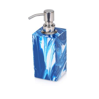 China hotel sea blue series resin shampoo dispenser for 5-star hotel bathroom accessories for sale