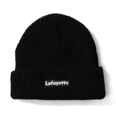 China COMMON wholesale fashionable unisex warm winter knitted hat promotion inventories acrylic fabric beanies with customized logo for sale