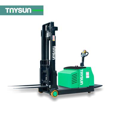 China Building Material Shops Standing Type Load Stacker 1Ton 1.5Ton 2 Ton Electric Counter Balance Pallet for sale