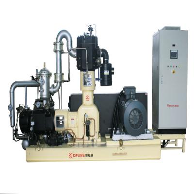 China Oil-free PET bottle blowing automatic blow machine water-cooled oil free piston air compressor with mid high pressure Class 0 ISO8573-1 for sale