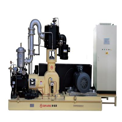 China Oil-free Energy saving 3 cylinder 3 stage compression mid-pressure oil-free piston air compressor made in China for sale