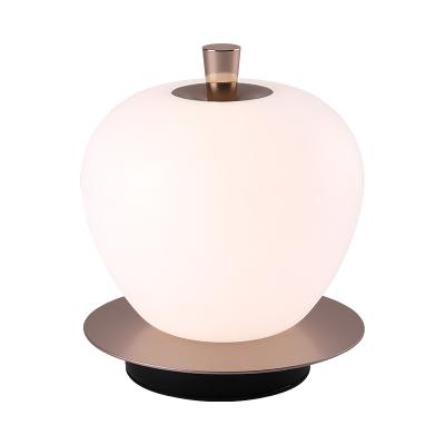 China New Modern Design Modern Apple Shape Office Indoor Bedside With Switchreading Dimmable Table Lamp Bedside LED Light Desk Lamp for sale