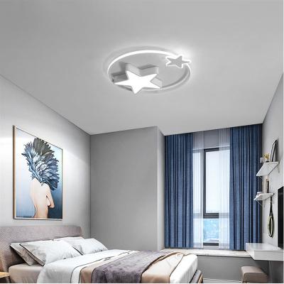 China Simple and Cute Modern Cartoon Star LED Lamp Children's Room Bedroom Light Ceiling Lamp Modern Lamps and Lanterns for sale