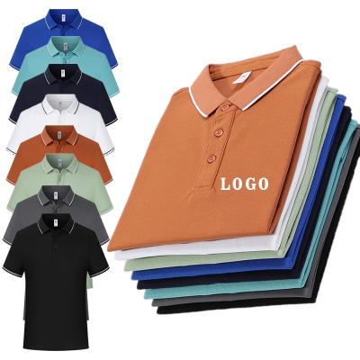 China Wholesale Anti-Wrinkle Short Sleeve OEM Single Golf Polo Shirt,100% Polo Shirt,Custom Print Logo Design White Cotton T-shirt Men's Polo Shirts for sale