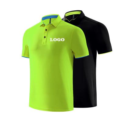 China Hot Selling Anti-wrinkle Polyester Blended Spandex Favored Fabric High Quality Golf Shorts Sleeve Polo Shirts Unisex T-Shirts for sale